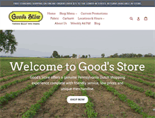 Tablet Screenshot of goodsstores.com